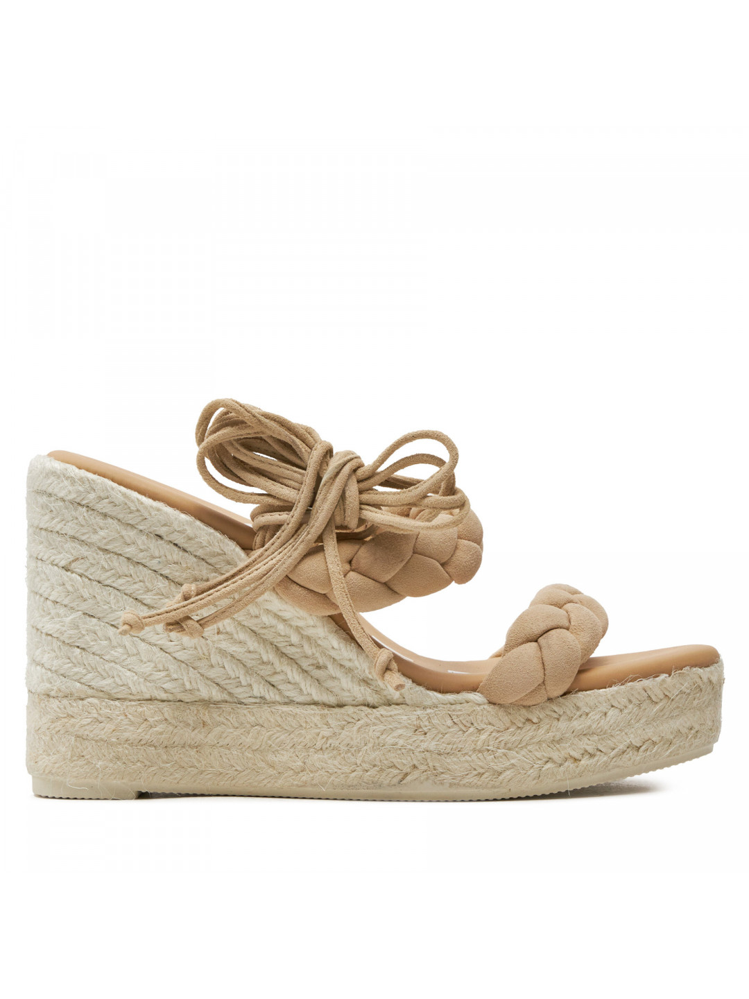 Espadrilky Manebi Hamptons Two Braided Bands Wedge Espadrilles M 1 1 WE Béžová